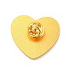 Heart with Yin Yang Pattern Enamel Pin JEWB-O007-A03-2