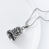 Vintage 304 Stainless Steel Archangel Saint Michael Bell Pendant Necklaces for Women DL5649-4