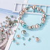 497Pcs 5 Style Rainbow ABS Plastic Imitation Pearl Beads OACR-YW0001-09A-10
