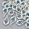 Faceted Glass Pendants GLAA-R204-B-06S-NF-1