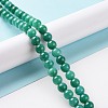 Natural Mashan Jade Round Beads Strands G-D263-8mm-XS34-4