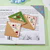 4Pcs 4 Style Felt Embroidery Bookmarks FIND-HY0003-46K-5