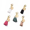 Suede Cord Tassel Pendants Decoration HJEW-JM00362-S-1