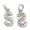 Brass Micro Pave Grade AAA Cubic Zirconia Charms LS-ZIRC-P067-11P-S-NR-2