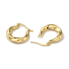 Rack Plating Brass Twisted Hoop Earrings EJEW-L224-77G-2