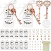 DIY Heart Skeleton Beer Bottle Opener Keychain Making Kit DIY-CA0005-03-1
