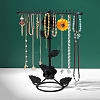 Rose Flower Iron Jewelry Display Rack PW-WG60758-01-1