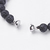 Natural Lava Beads Stretch Bracelets BJEW-I241-13N-3