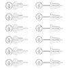   6 Pairs Sterling Silver Round Ball Stud Earrings for Men Women EJEW-PH0001-20-2