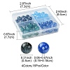 64Pcs 4 Colors Round Imitation Cat Eye Resin Beads RESI-FS0001-66A-4