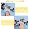 CRASPIRE 12Pcs 6 Styles Bees Hotfix Rhinestone Appliques DIY-CP0009-67-6