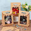 Rectangle Kraft Paper Gift Bags ABAG-WH0038-26B-4