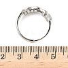 Brass Rotating Finger Rings for Women RJEW-C132-01D-P-3
