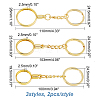 ARRICRAFT 6Pcs 3 Style Zinc Alloy Medallion or Coin Holder Keychain KEYC-AR0001-07-2