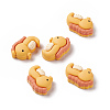 Opaque Resin Cabochons RESI-G036-F03-1