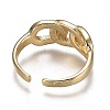 Brass Enamel Cuff Rings RJEW-P006-02G-3