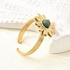 304 Stainless Steel Cuff Rings for Women RJEW-U062-02C-02G-3