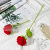 Cotton Knitting Artificial Flower AJEW-WH0013-51-5