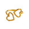 304 Stainless Steel Cuff Open Rings WGD404C-02-3