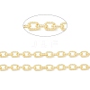 3.28 Feet Rack Plating Brass Textured Cable Chains X-CHC-B021-01G-2