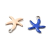 304 Stainless Steel Enamel Charms X-STAS-Q363-14D-P-2