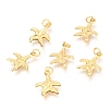 Brass Charms KK-B024-09G-1