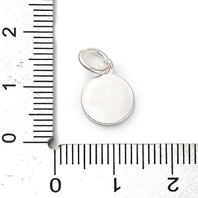 925 Sterling Silver Crimson Enamel Pendants STER-C014-01D-S-1