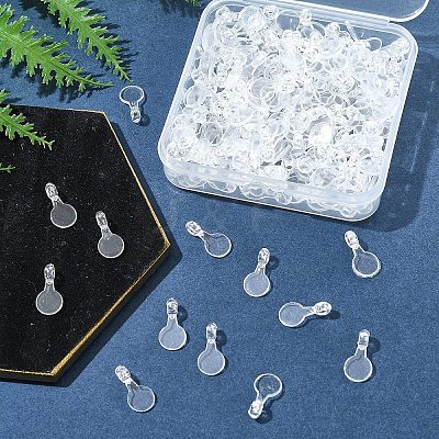 200Pcs Transparent Acrylic Pendants TACR-FS0001-52-1