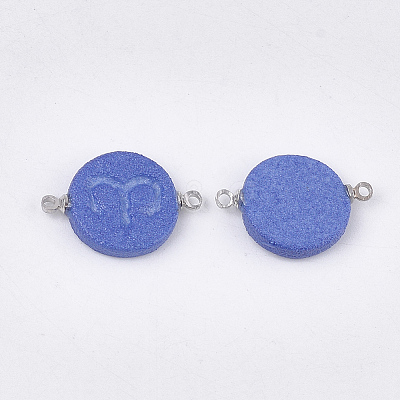 Handmade Porcelain Links connectors PORC-T002-124J-1