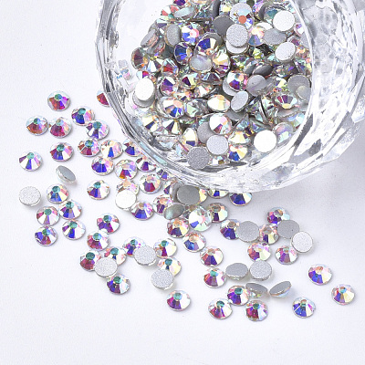 Glass Rhinestone Flat Back Cabochons RGLA-S002-06SS-15-1