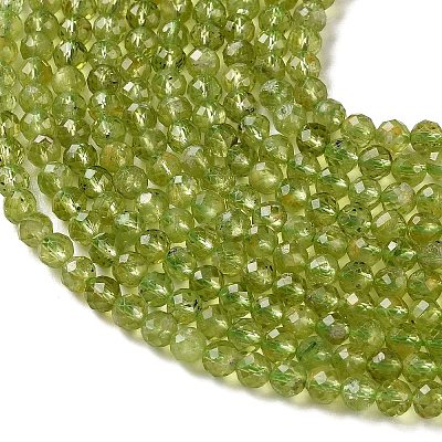 Natural Peridot Beads Strands G-Z150-A01-4mm-1