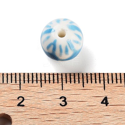 Glazed Porcelain Beads PORC-O005-05-1