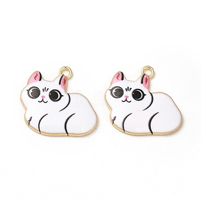 Alloy Enamel Pendants ENAM-M046-11G-G-1