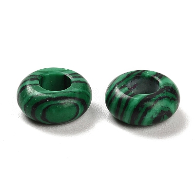 Synthetic Malachite European Beads G-R488-02K-1