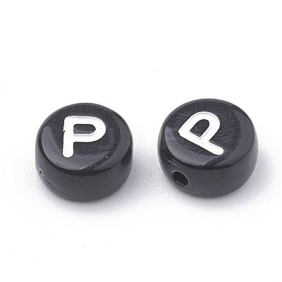 Opaque Acrylic Beads X-SACR-N002-02P-1