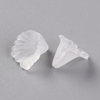Frosted Acrylic Bead Caps MACR-S371-10A-701-1