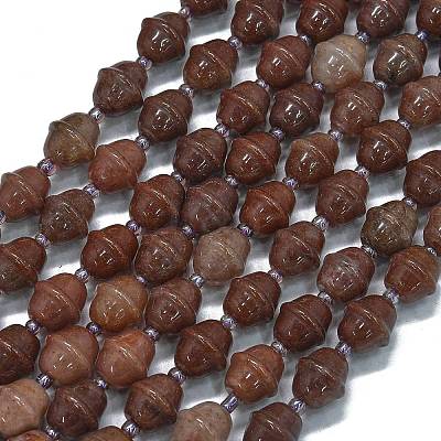 Natural Purple Aventurine Beads Strands G-K389-D14-01-1