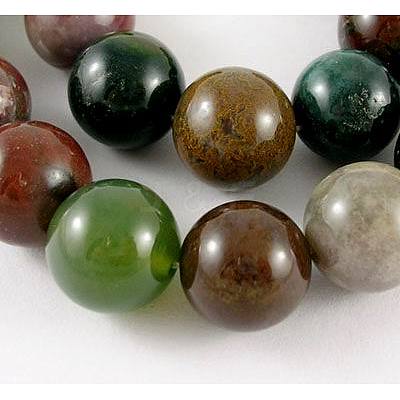 Natural Indian Agate Beads Strands X-G-G515-10mm-05-1