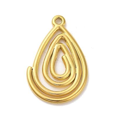 Ion Plating(IP) 304 Stainless Steel Pendants STAS-C104-29G-1