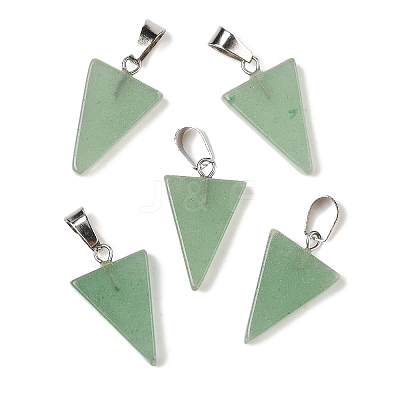 Natural Green Aventurine Pendants G-B127-04P-02-1