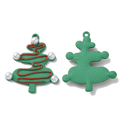 Spray Painted Alloy Pendants PALLOY-M215-13B-01-1