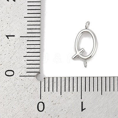 304 Stainless Steel Letter Connector Charms LS-STAS-M108-01P-17-1