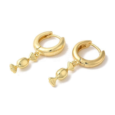 Rack Plating Brass Hoop Earrings EJEW-B062-45G-1