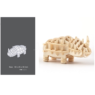 DIY Wooden Assembly Animal Toys Kits for Boys and Girls PW-WGEF5F2-02-1