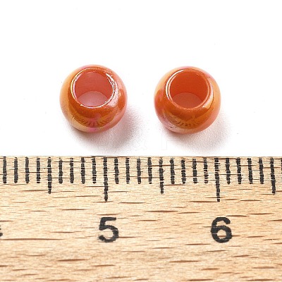 UV Plating Rainbow Iridescent Acrylic Beads PACR-D300-01D-1