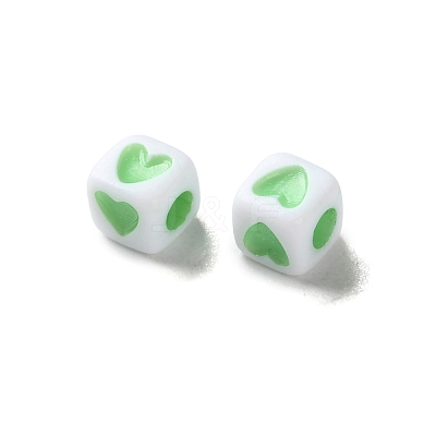 Opaque Acrylic Beads OACR-D301-06A-1