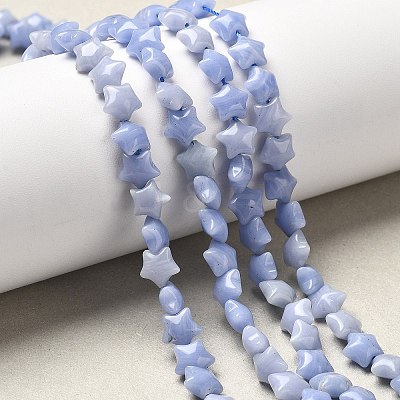 Synthetic Blue Lace Agate Beads Strands G-Z080-A21-8mm-1