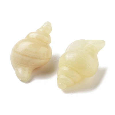 Natural Yellow Jade Carved Figurines DJEW-L023-H14-1