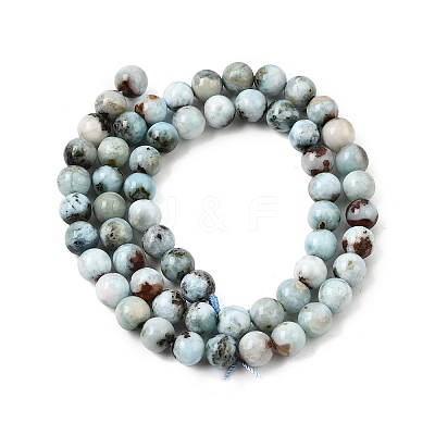 Natural Larimar Beads Strands GG-CBA19D6-A01-6mm-1