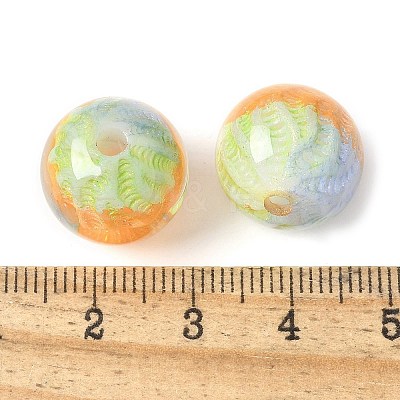 Two Tone Transparent Acrylic Beads OACR-D304-02A-1